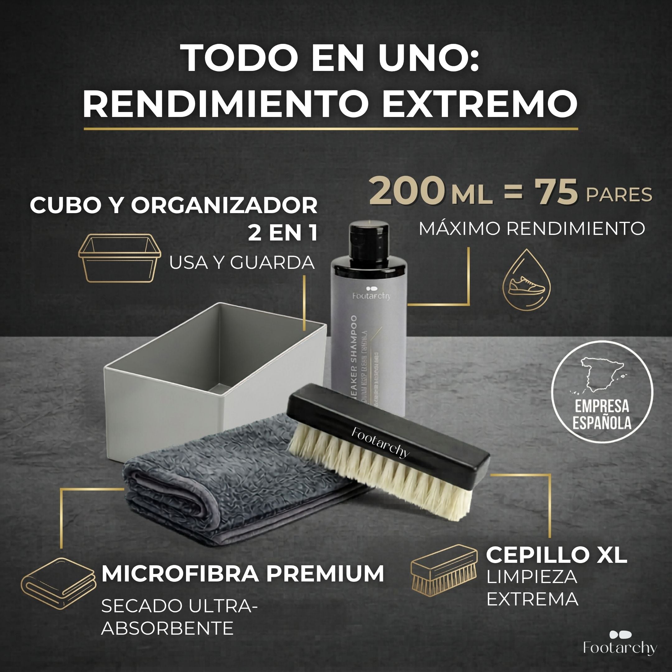 Footarchy Deep Wash Kit (Limpieza Profunda)