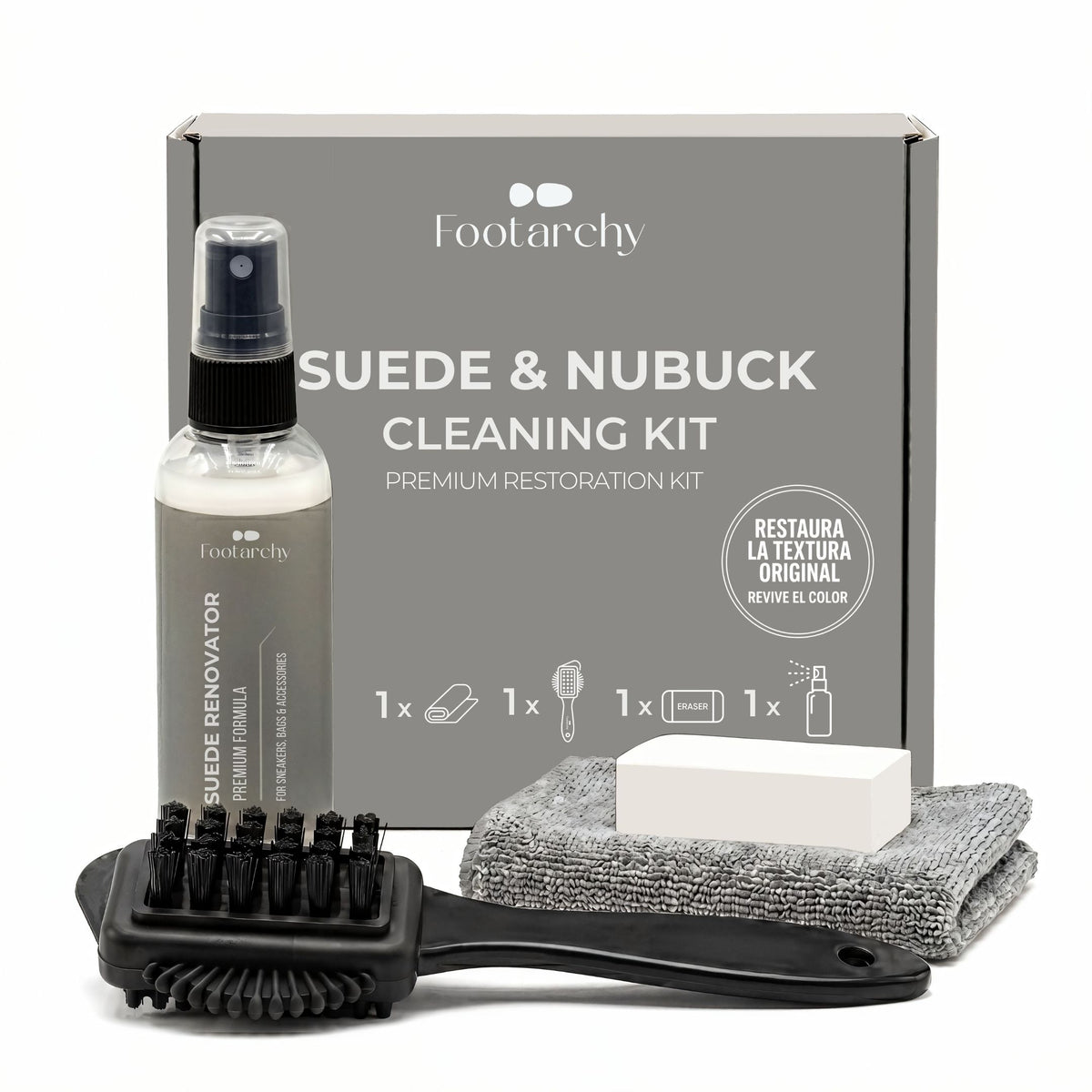 Footarchy Kit Limpieza Ante y Nobuck (Suede & Nubuck Kit)
