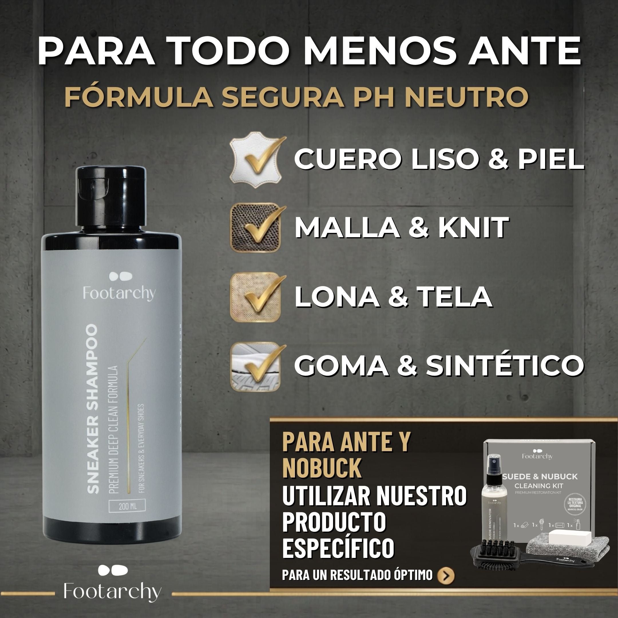 Footarchy Deep Wash Kit (Limpieza Profunda)