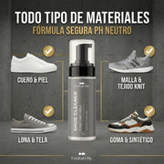 Kit de Limpieza Profesional para Zapatillas – Espuma, 2 Cepillos (Soft y Hard) y Toalla de Microfibra Footarchy Hub S.L.