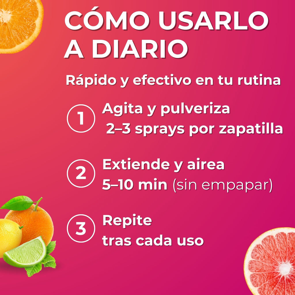 Spray Desodorante Cítrico para Calzado y Accesorios