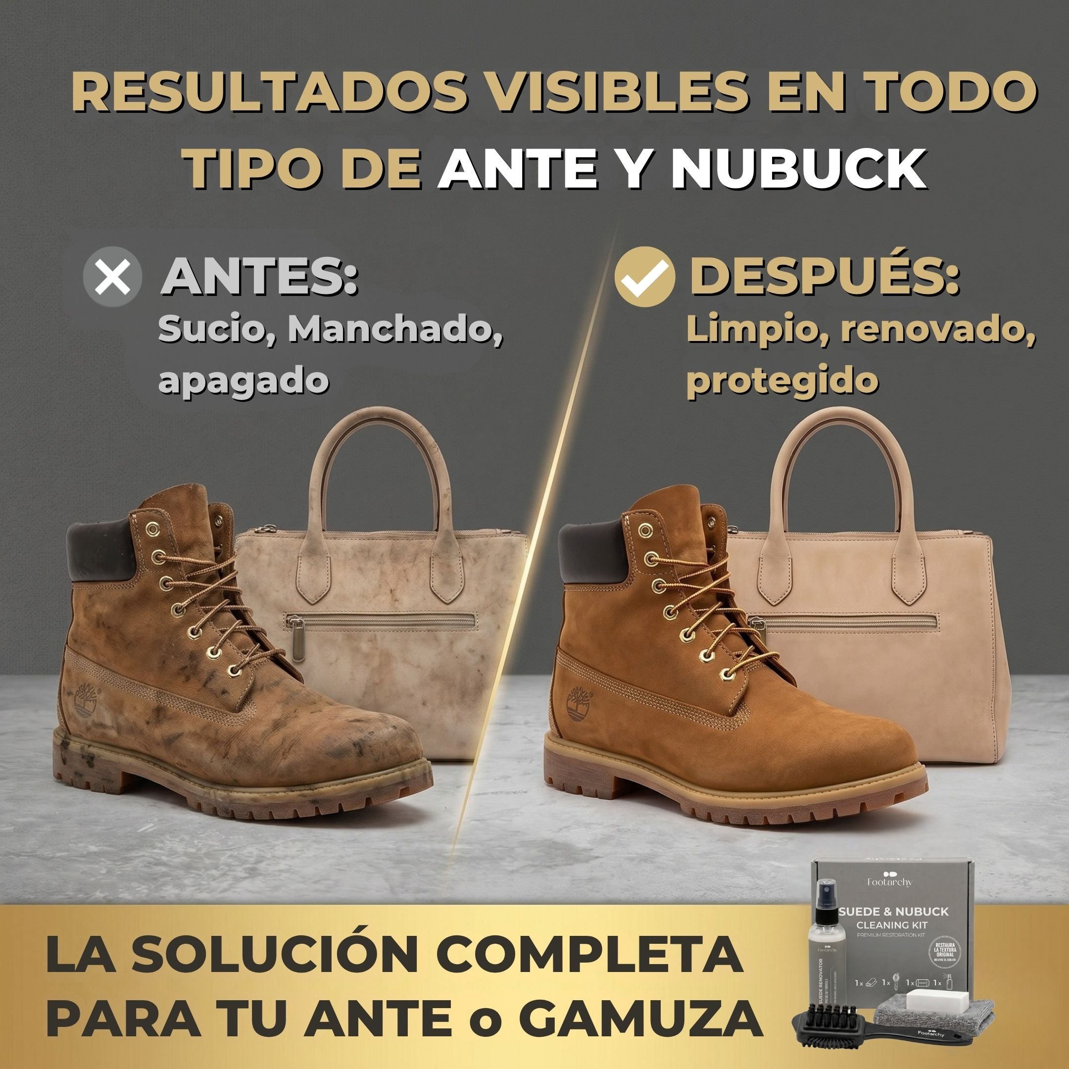 Footarchy Suede & Nubuck Kit (Limpieza Ante y Nobuck)