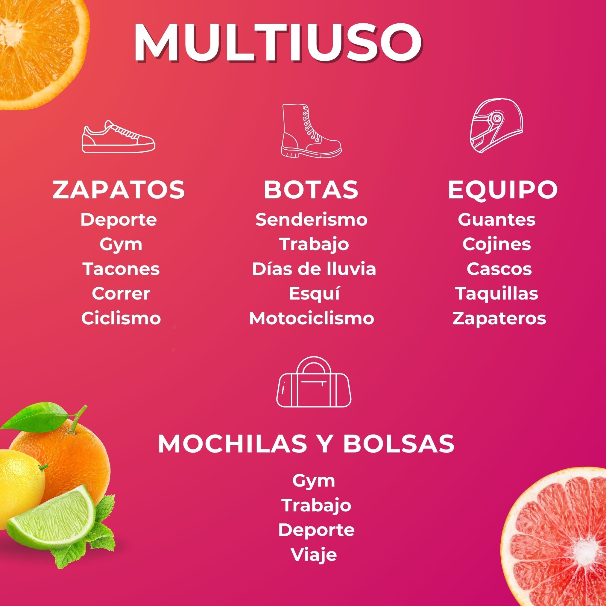 ProMax Odor Control – Spray Desodorante Cítrico para Calzado y Accesorios