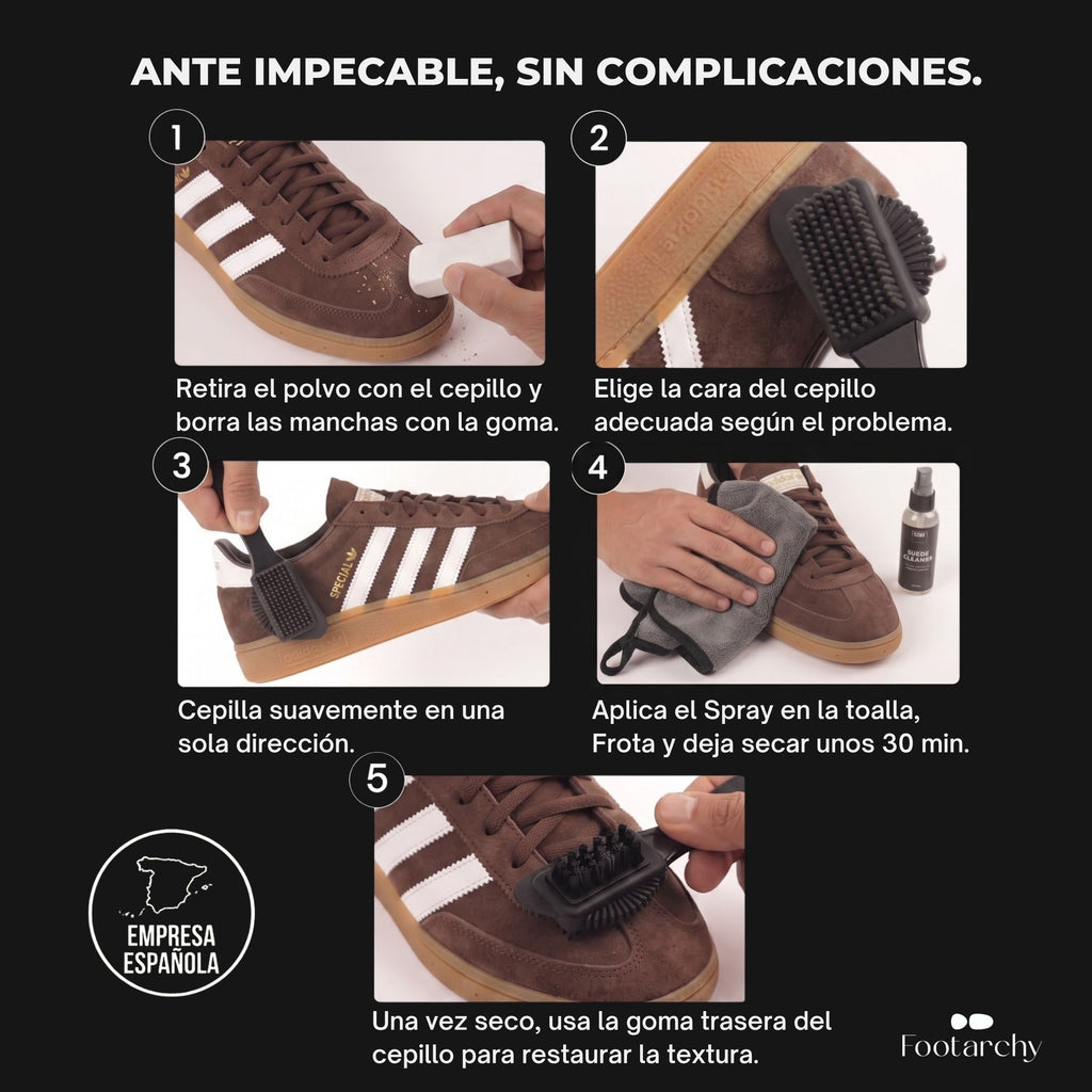 Footarchy Suede & Nubuck Kit (Limpieza Ante y Nobuck)