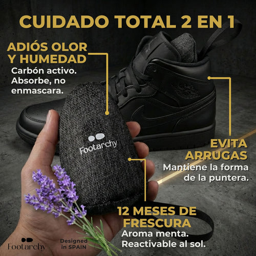 Desodorante Aroma Lavanda Natural + Horma Flexible (2 Pares)