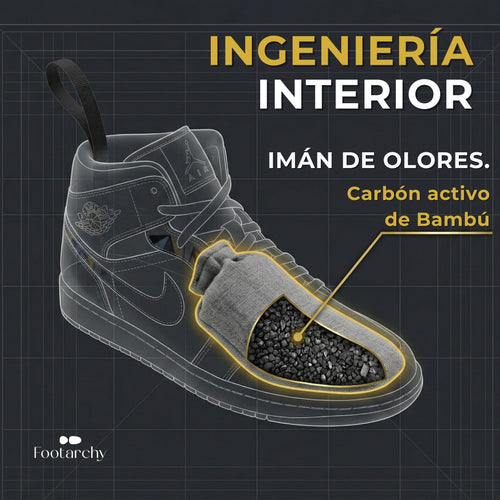 Desodorante Aroma Menta Natural + Horma Flexible (1 Par)