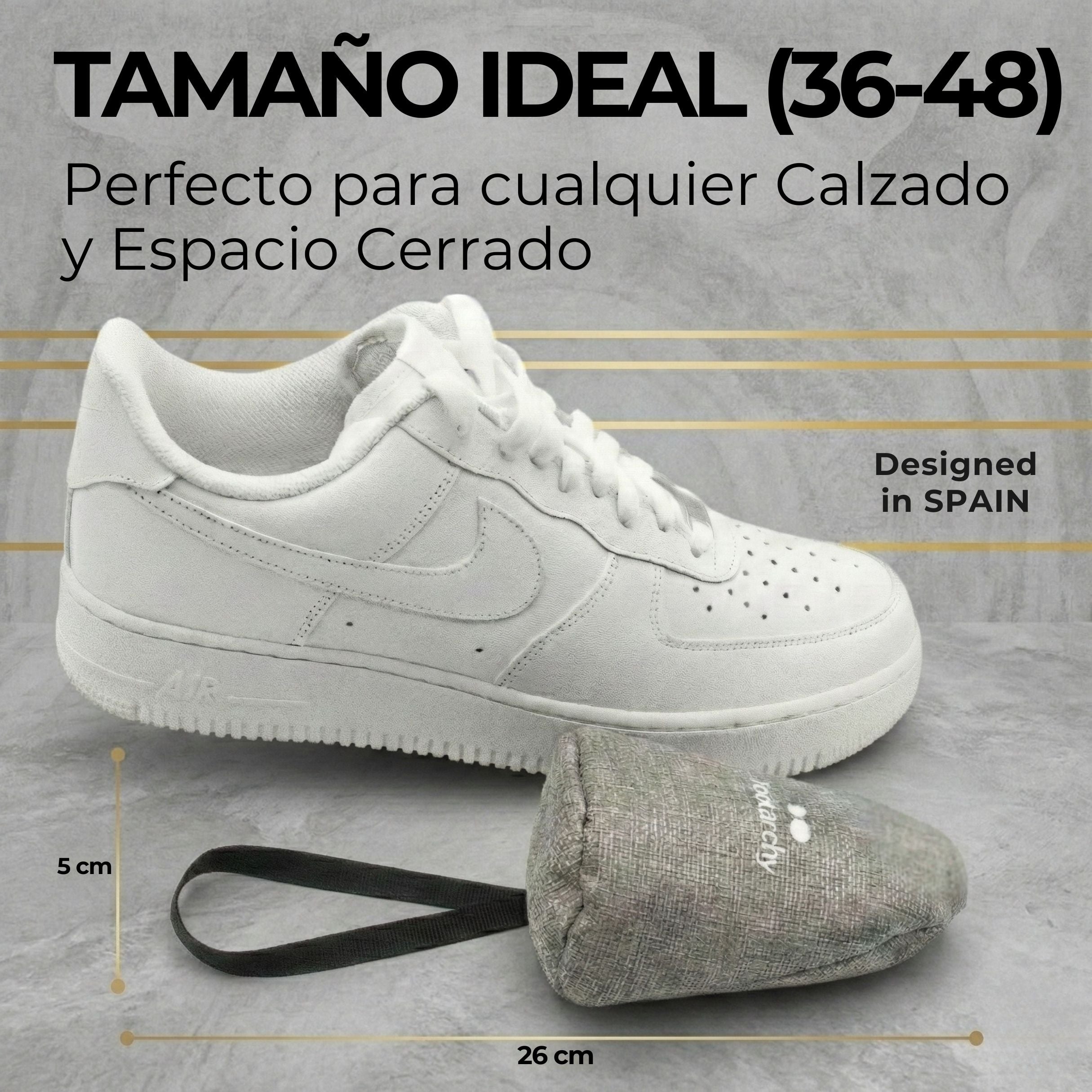 Desodorante Aroma Menta Natural + Horma Flexible (1 Par)