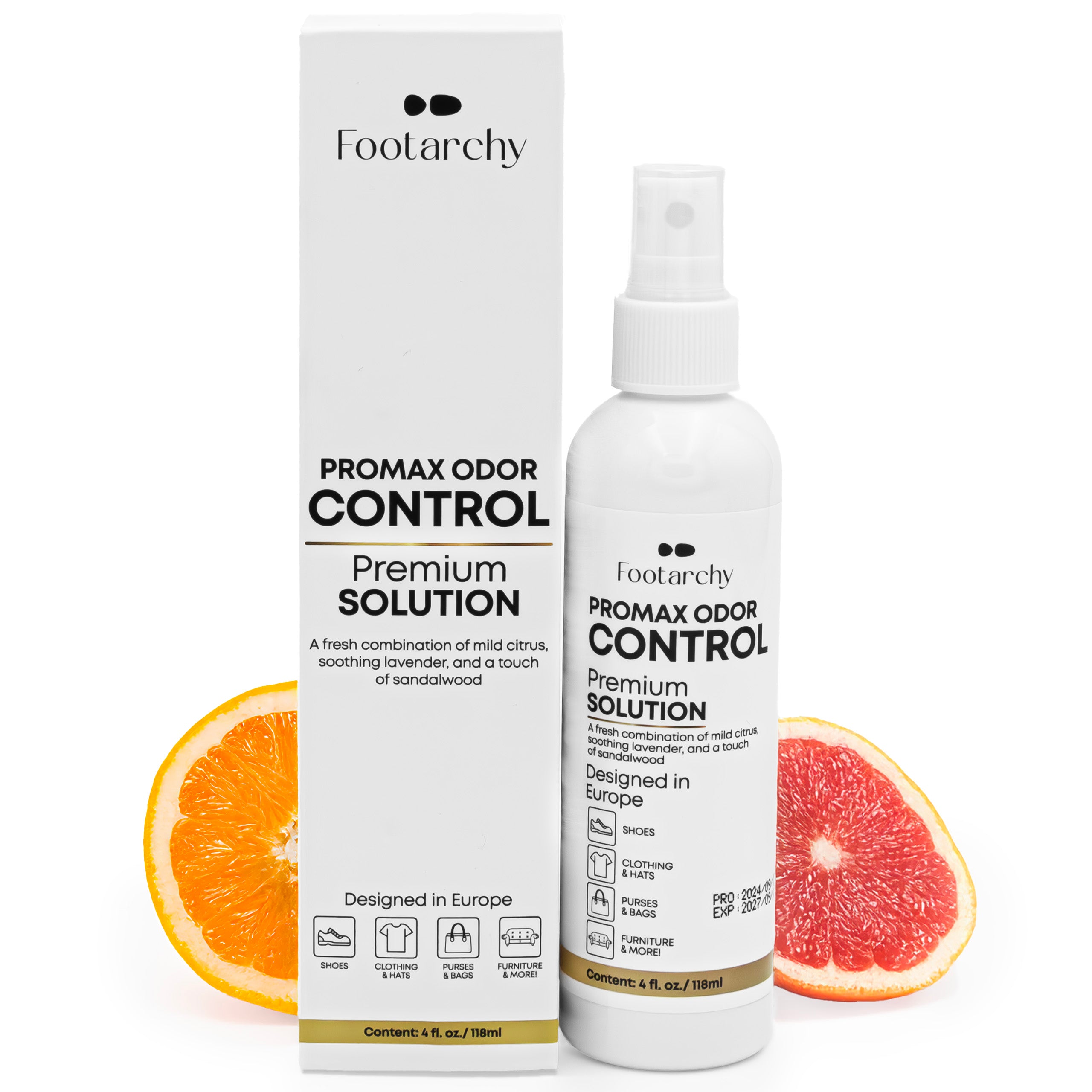 ProMax Odor Control – Spray Desodorante Cítrico para Calzado y Accesorios