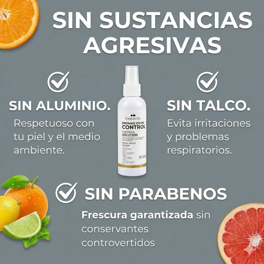 Spray Ambientador Cítrico para Calzado y Accesorios (118ml) – Sin Residuos de Talco Footarchy Hub S.L.