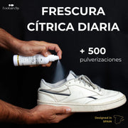 Spray Ambientador Cítrico para Calzado y Accesorios (118ml) – Sin Residuos de Talco Footarchy Hub S.L.