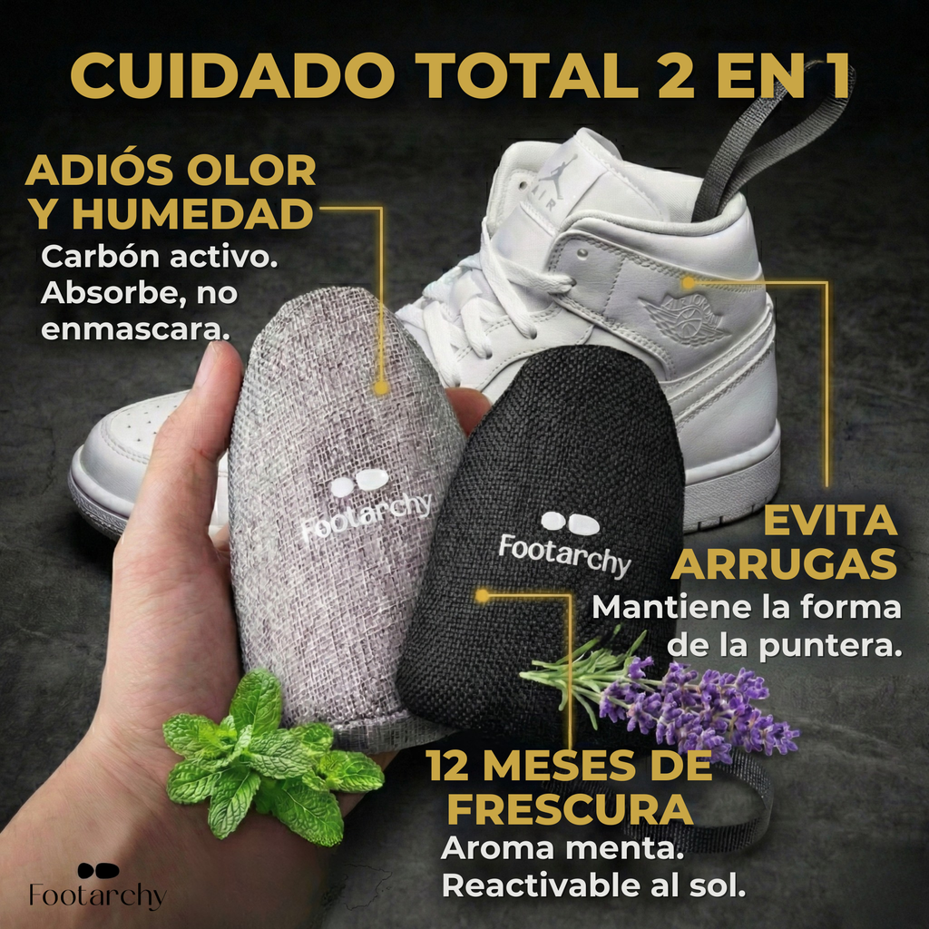 Pack Ahorro: Desodorante Menta y Lavanda + Horma Flexible (2 Pares)